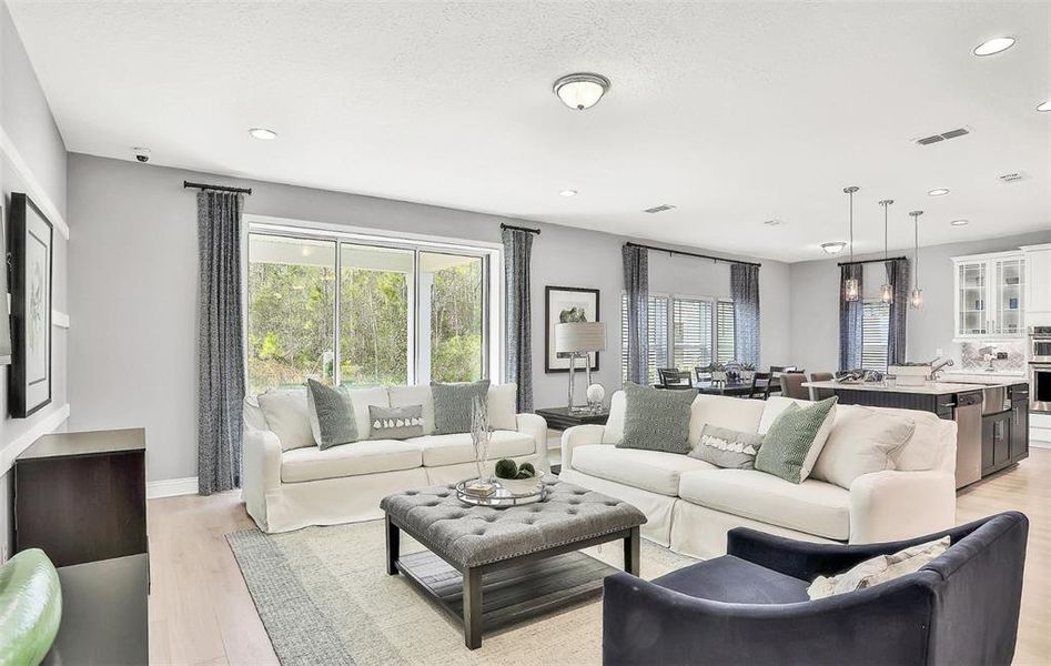 Furnished interior view inside a new home in Wilford Preserve, Orange Park (Image 9). Furnished interior view inside a new home in Wilford Preserve, Orange Park (Image 9).