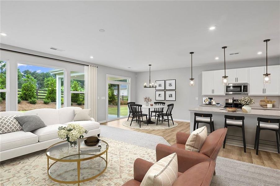 Furnished interior view inside a new home in Laurel Farms, Dallas (Image 8). Furnished interior view inside a new home in Laurel Farms, Dallas (Image 8).