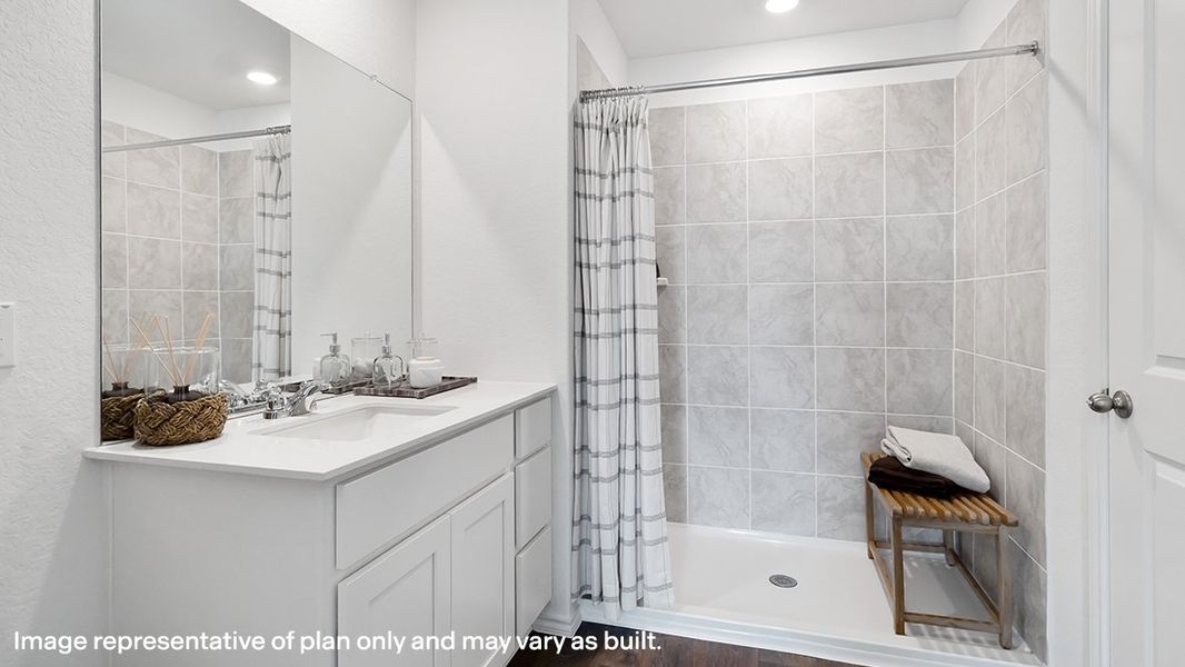 Furnished interior view inside a new home in Sereno Springs, Converse (Image 24).