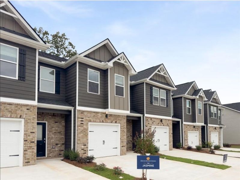 Front exterior of a new home in Carolina, Palmetto, GA, highlighting curb appeal (Image 2).