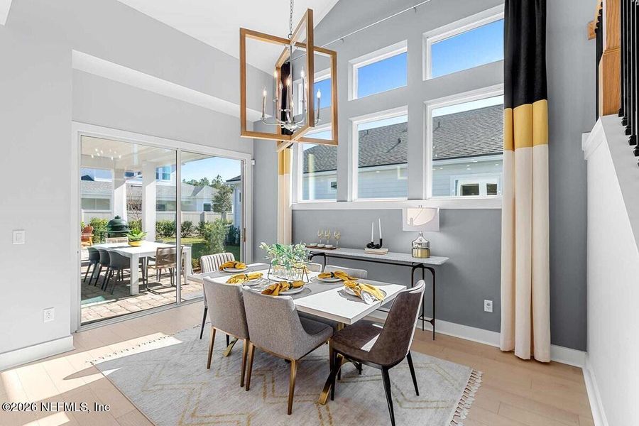 Furnished interior view inside a new home in Reflections 50' Front Load, Ponte Vedra (Image 9).