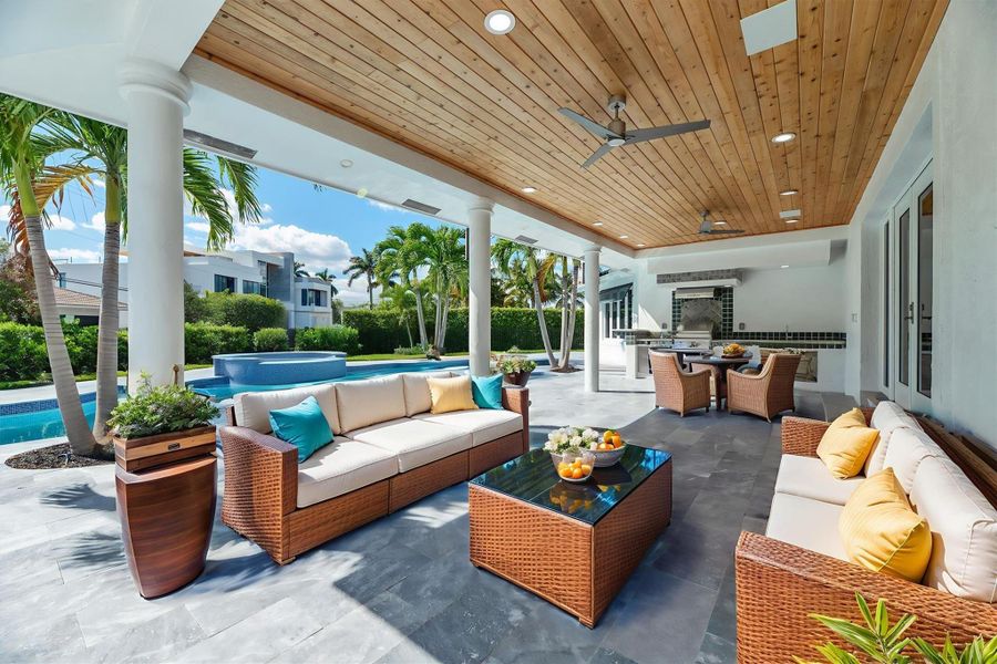 Exterior details and patio area of a home in , Fort Lauderdale (Image 25).