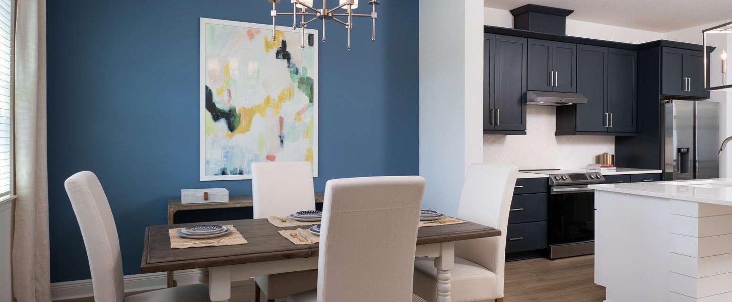 Representative furnished interior of a home built from the Regina II by Ashton Woods in Northlake Townhomes, Winter Garden (Image 4).