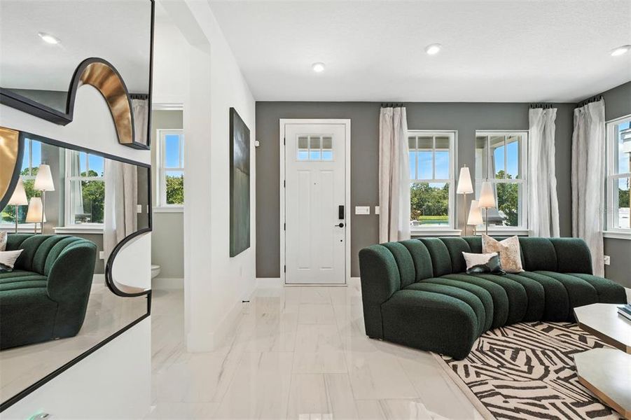 Furnished interior view inside a new home in Celebration - Island Village, Celebration (Image 5).