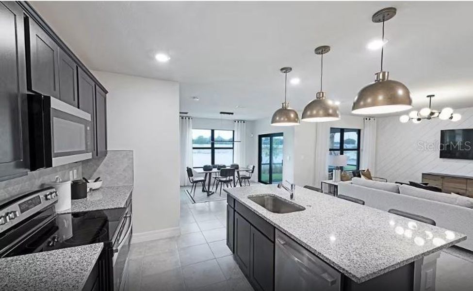 Furnished interior view inside a new home in Lakespur Wellen Park, Venice (Image 9).
