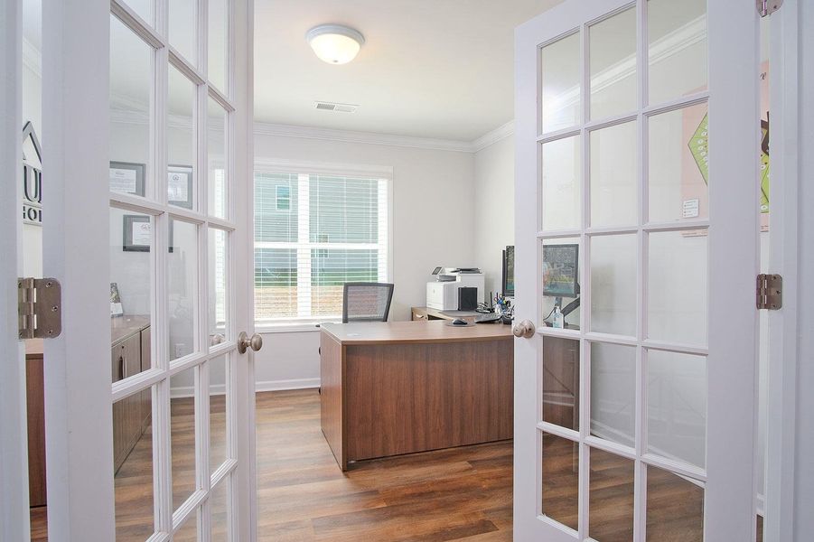 Furnished interior view inside a new home in Central Creek, Goose Creek (Image 8). Furnished interior view inside a new home in Central Creek, Goose Creek (Image 8).