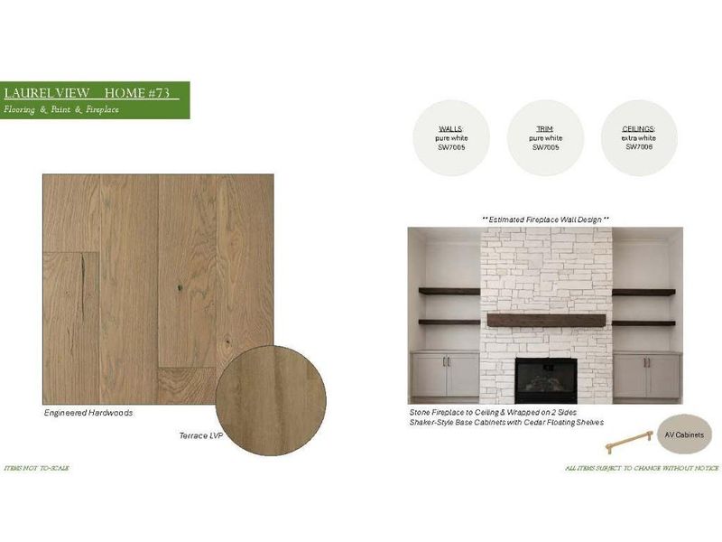 Sample of building materials used in homes in Laurel View, Suwanee (Image 44).