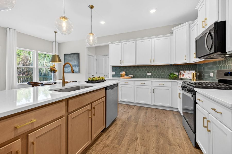 Furnished interior view inside a new home in Edgewater - Lakeview Point, Lancaster (Image 4). Furnished interior view inside a new home in Edgewater - Lakeview Point, Lancaster (Image 4).
