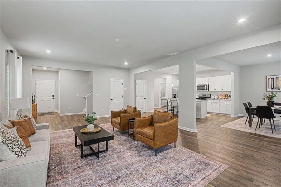 Furnished interior view inside a new home in The Reserve at Chapel Hill Phase II, Douglasville (Image 18).