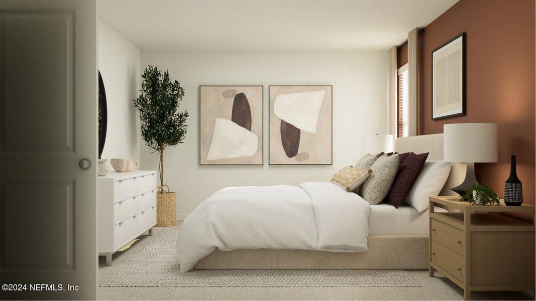 Furnished interior view inside a new home in Saddle Oaks, Jacksonville (Image 22).