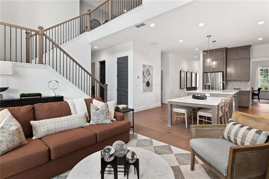 Furnished interior view inside a new home in East Harbor II at Chestatee, Dawsonville (Image 24).