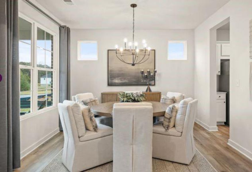 Furnished interior view inside a new home in The Estates at Gainesville Township, Gainesville (Image 15).