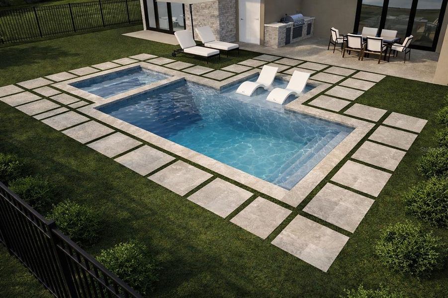 Exterior details and patio area of a home in , Orlando (Image 14).