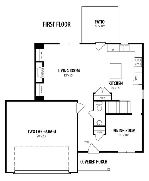 2D floor plan layout for the Yosemite 2 by RiverWILD Homes in Marin Woods, Smithfield, NC (Image 3). 2D floor plan layout for the Yosemite 2 by RiverWILD Homes in Marin Woods, Smithfield, NC (Image 3).