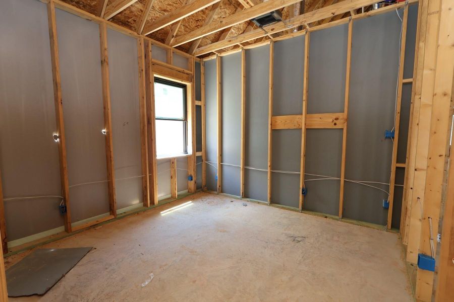 In-progress construction of a new home in The Highlands Encore - Tranquil Collection, Porter, TX (Image 8).