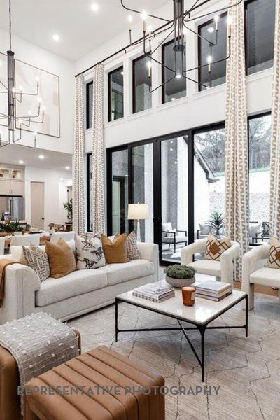 Furnished interior view inside a new home in Sandbrock Ranch, Aubrey (Image 23).
