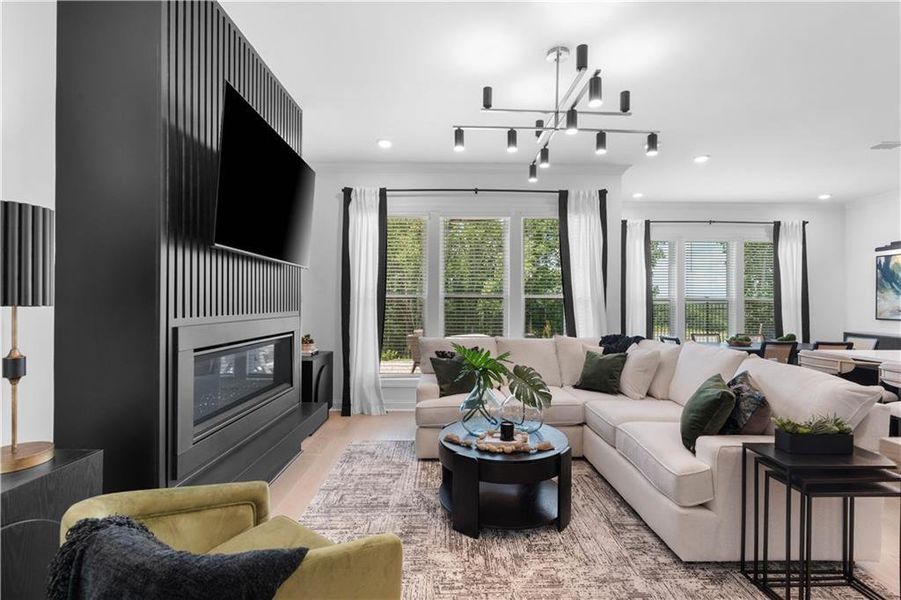 Furnished interior view inside a new home in Palisades, Cumming (Image 5).