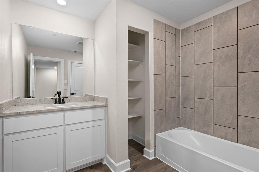 Furnished interior view inside a new home in Yarbrough Farms, Pilot Point (Image 5). Furnished interior view inside a new home in Yarbrough Farms, Pilot Point (Image 5).