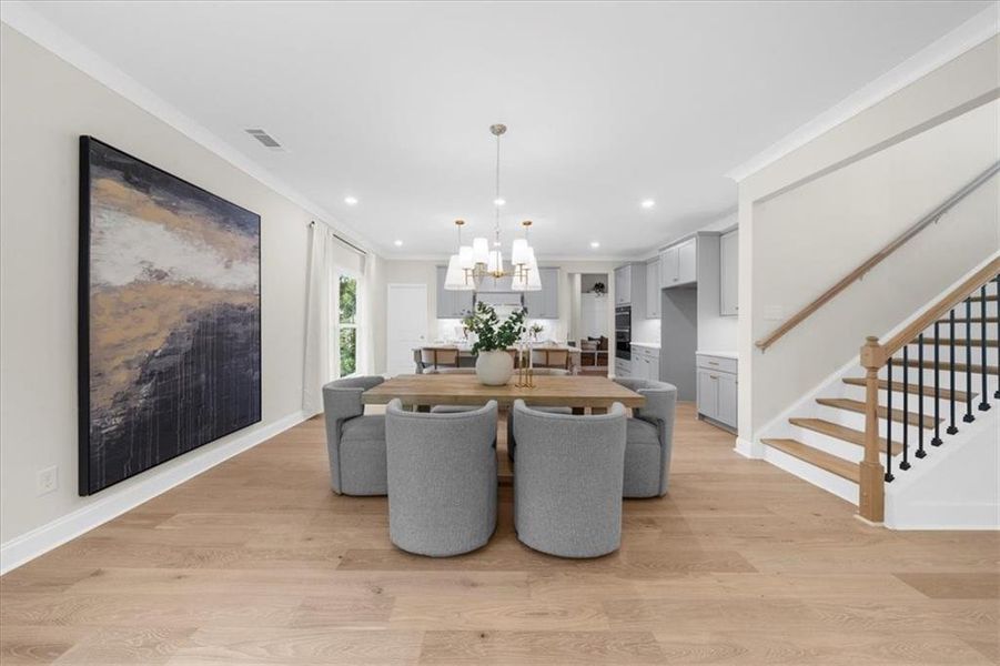 Furnished interior view inside a new home in , Flowery Branch (Image 33).