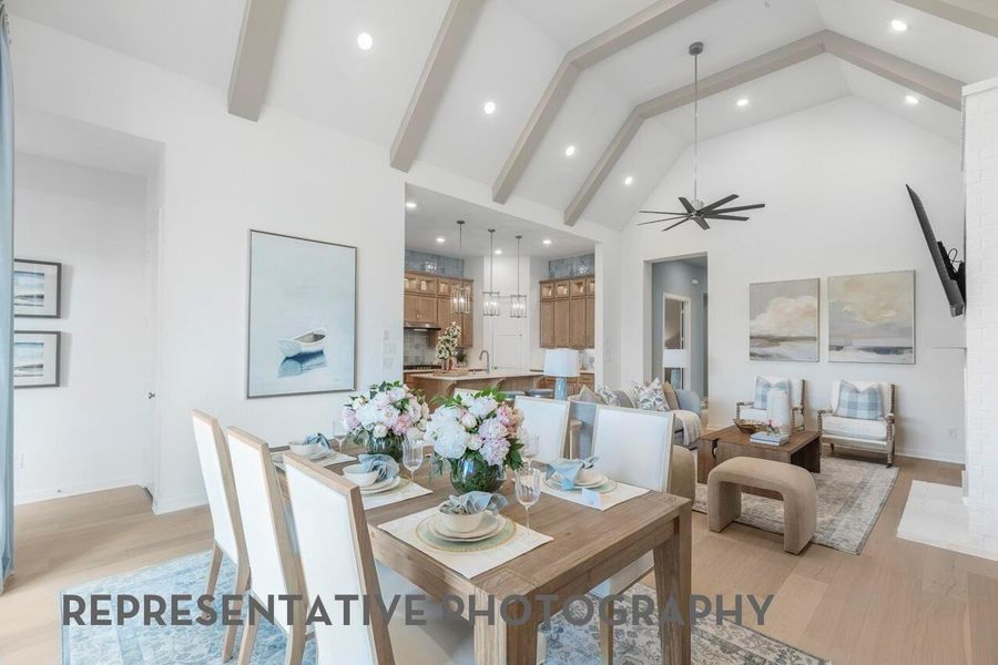 Furnished interior view inside a new home in Grand Central Park, Conroe (Image 7).