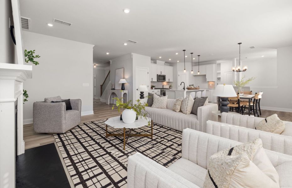 Furnished interior view inside a new home in Browning Stables, Wendell (Image 7).