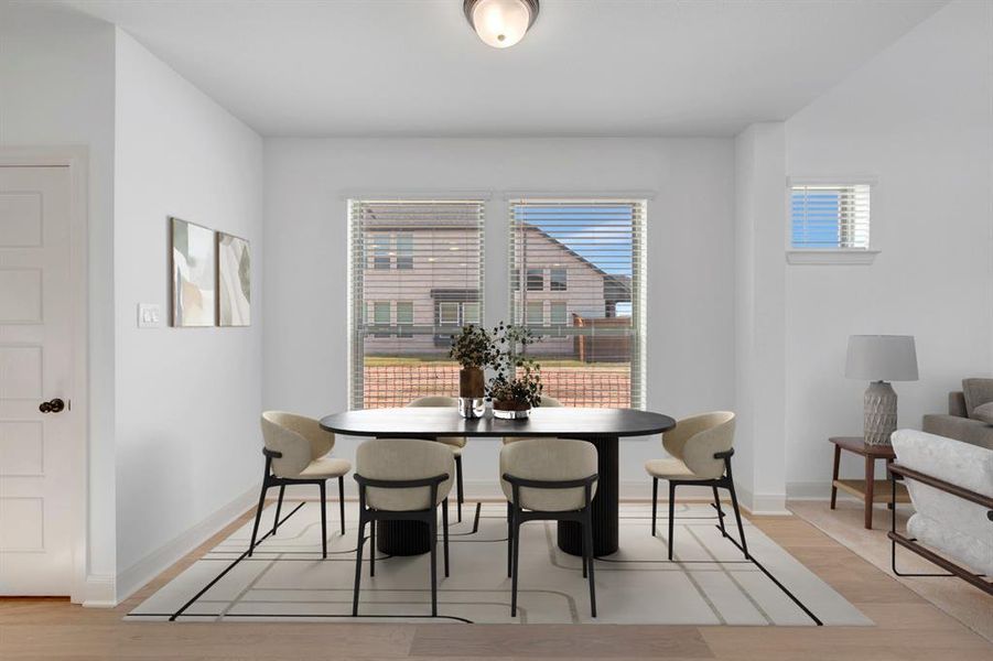 Furnished interior view inside a new home in Creekshaw – Gardens, Royse City (Image 6).