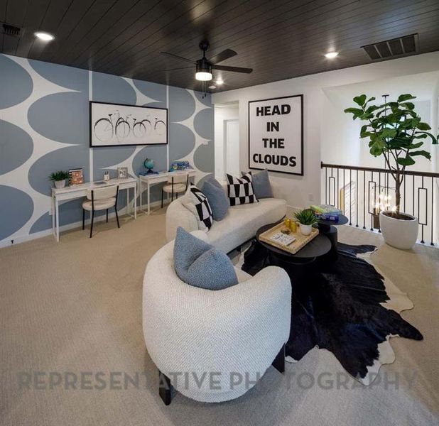 Furnished interior view inside a new home in Sonoma Verde: 60ft. lots, McLendon-Chisholm (Image 35).