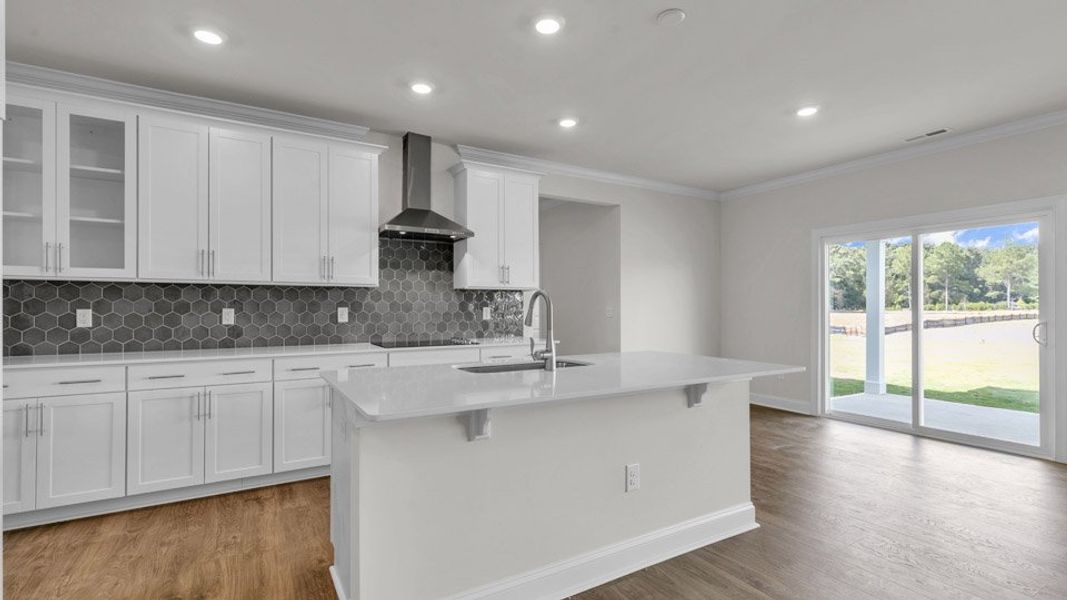 Furnished interior view inside a new home in Eagle Creek, Fuquay Varina (Image 5).