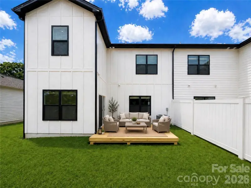 Exterior details and patio area of a home in , Charlotte (Image 25).
