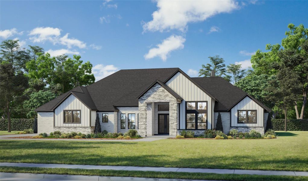 Exterior front rendering