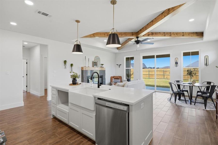 Furnished interior view inside a new home in , Tolar (Image 13).