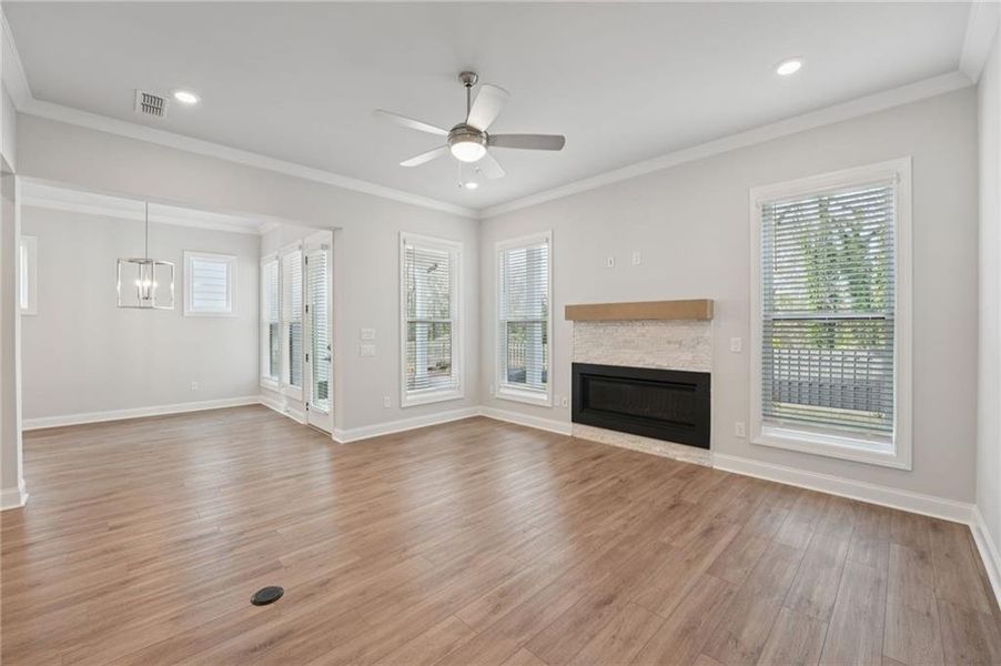 Spacious, unfurnished interior of a new home in Promenade at Sawnee Village, Cumming (Image 42). Spacious, unfurnished interior of a new home in Promenade at Sawnee Village, Cumming (Image 42).