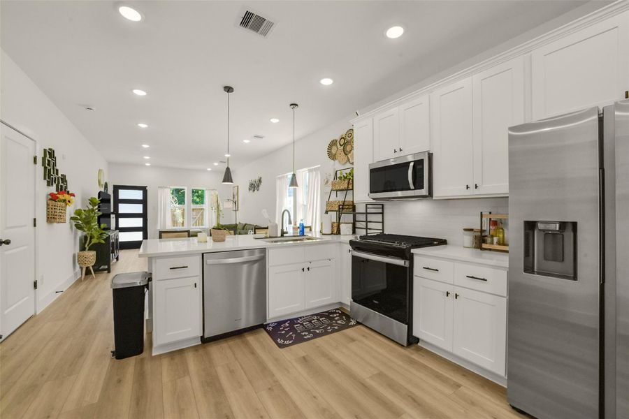 Furnished interior view inside a new home in , Houston (Image 15).