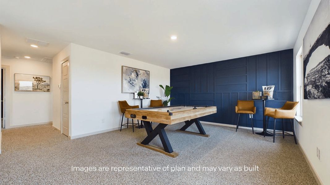 Furnished interior view inside a new home in Overlook West, Wolfforth (Image 18).