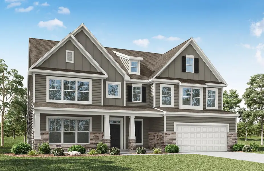 Representative exterior photo of a completed home built from the Waverly by Eastwood Homes in Arbordale Reserve, Blythewood, SC (Image 6).