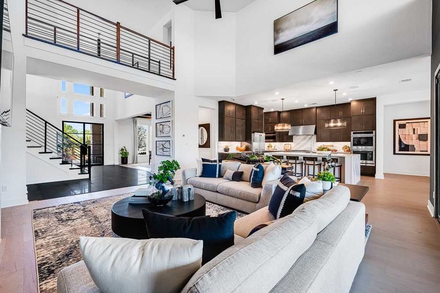 Furnished interior view inside a new home in Travisso, Leander (Image 12).