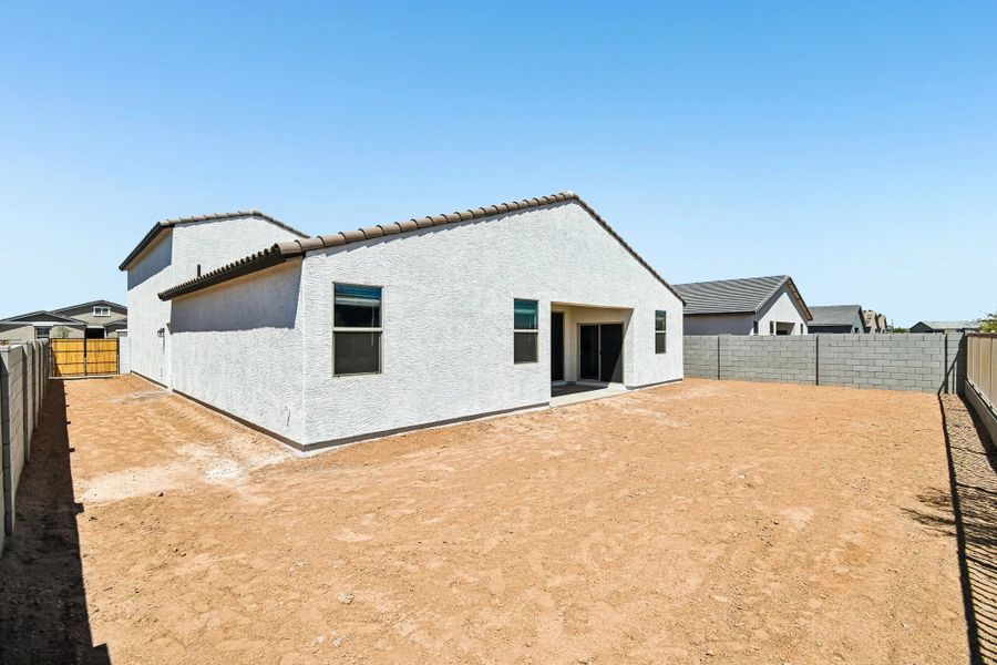 Back exterior elevation