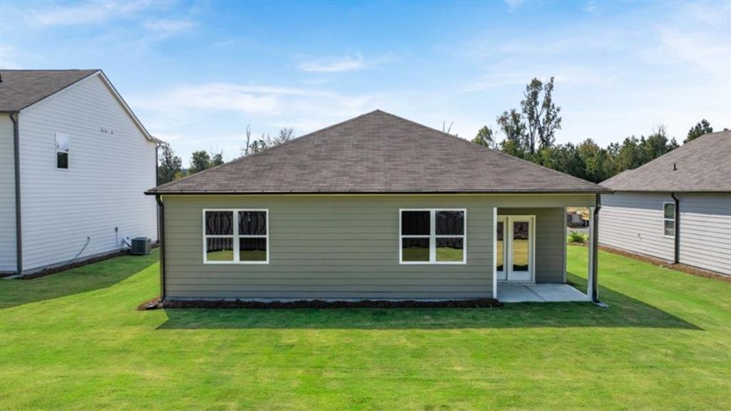 Exterior details and patio area of a home in Northberry, Rome (Image 22). Exterior details and patio area of a home in Northberry, Rome (Image 22).