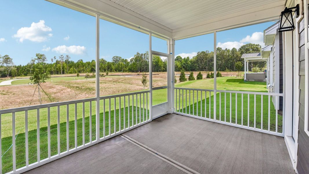 The Stonehaven by DRB Homes in McBride, Indian Trail, NC - Rear Screened Porch