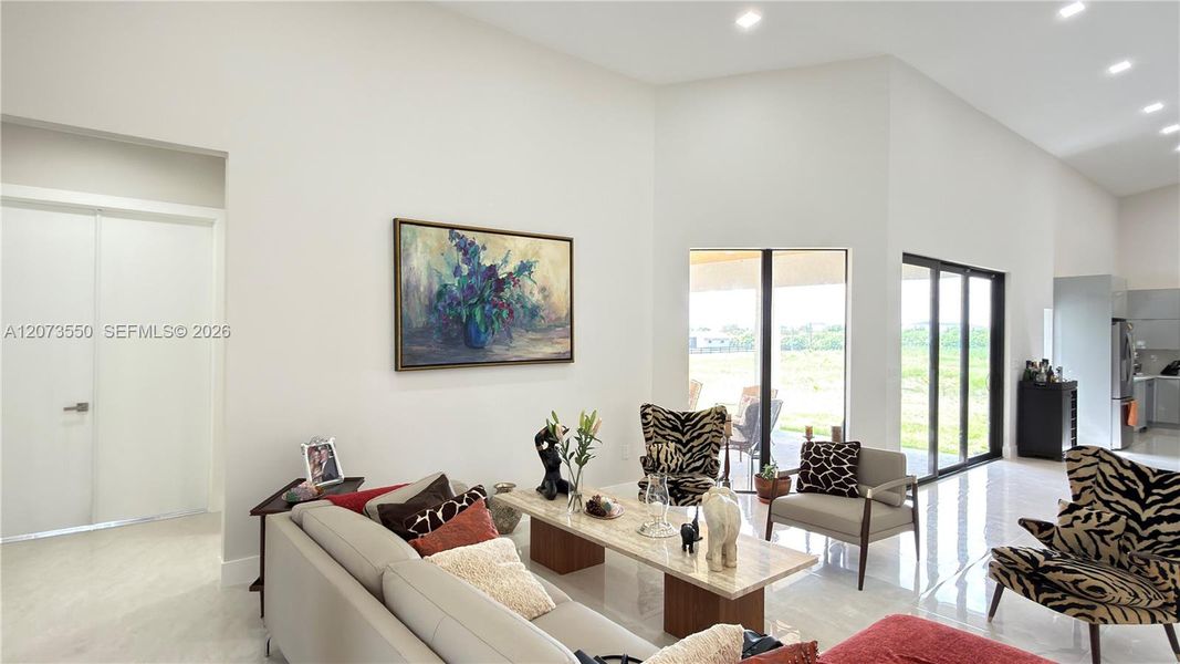 Furnished interior view inside a new home in , Loxahatchee (Image 52).