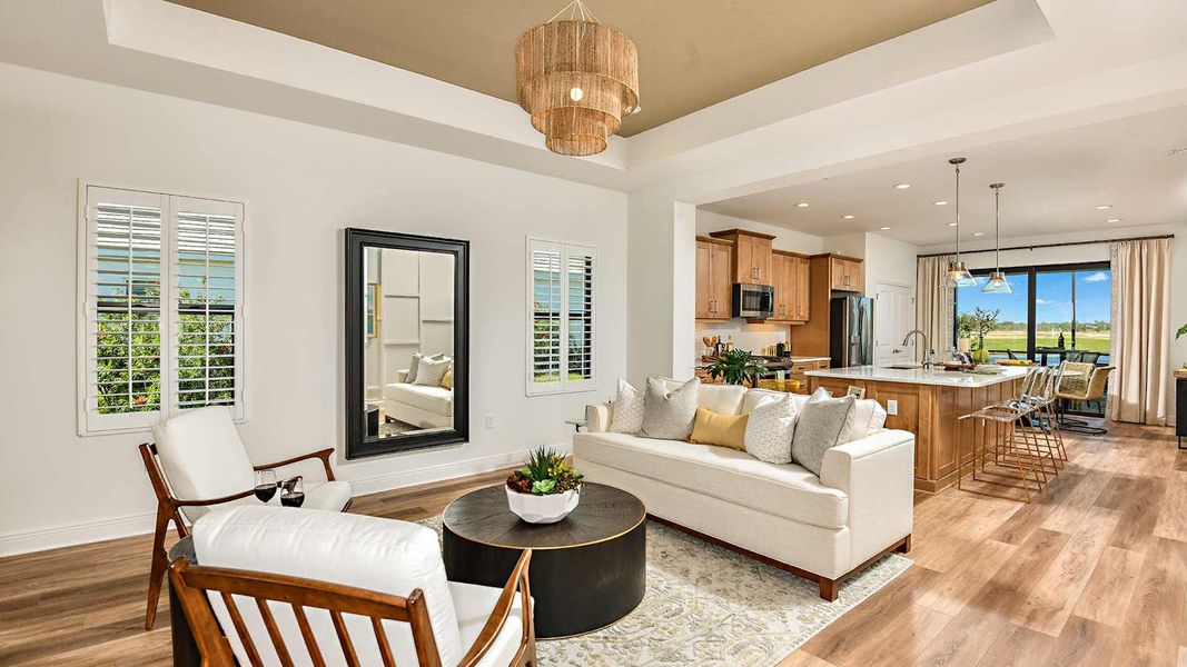 Furnished interior view inside a new home in SkySail Real Estate and Homes for Sale in Naples, FL - Neal Communities, Naples (Image 7). Furnished interior view inside a new home in SkySail Real Estate and Homes for Sale in Naples, FL - Neal Communities, Naples (Image 7).