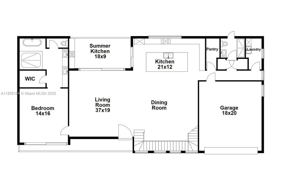 2D floor plan layout of this home in , Miami, FL (Image 4). 2D floor plan layout of this home in , Miami, FL (Image 4).