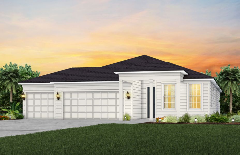 Representative exterior photo of a completed home built from the Concord by Pulte Homes in Hyland Trail, Green Cove Springs, FL (Image 2).