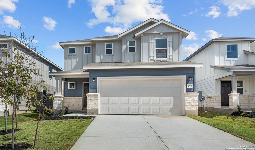 Front exterior of a new home in , San Antonio, TX, highlighting curb appeal (Image 2).