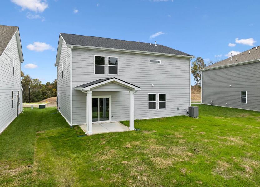 Exterior details and patio area of a home in Ascent at Arbor Ridge, La Vergne (Image 21).