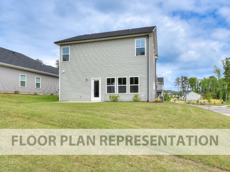 Representative exterior photo of a completed home built from the 1797 Plan by Ivey Homes in Windsor, North Augusta, SC (Image 15).