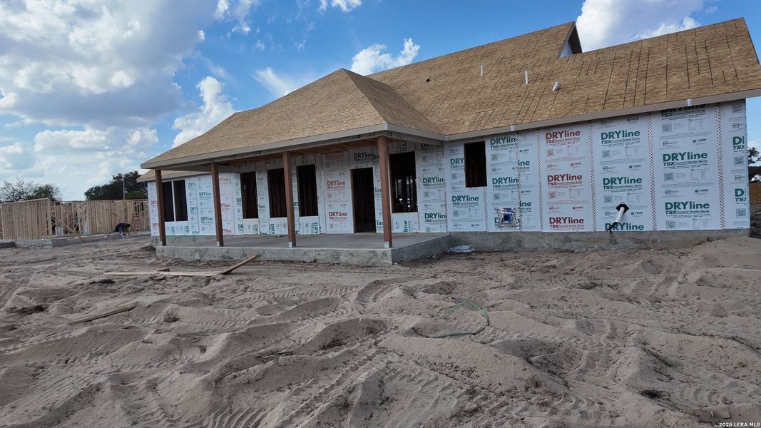 In-progress construction of a new home in Wildwood Reserve, San Antonio, TX (Image 5).