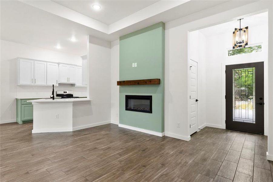 Furnished interior view inside a new home in , Greenville (Image 14).