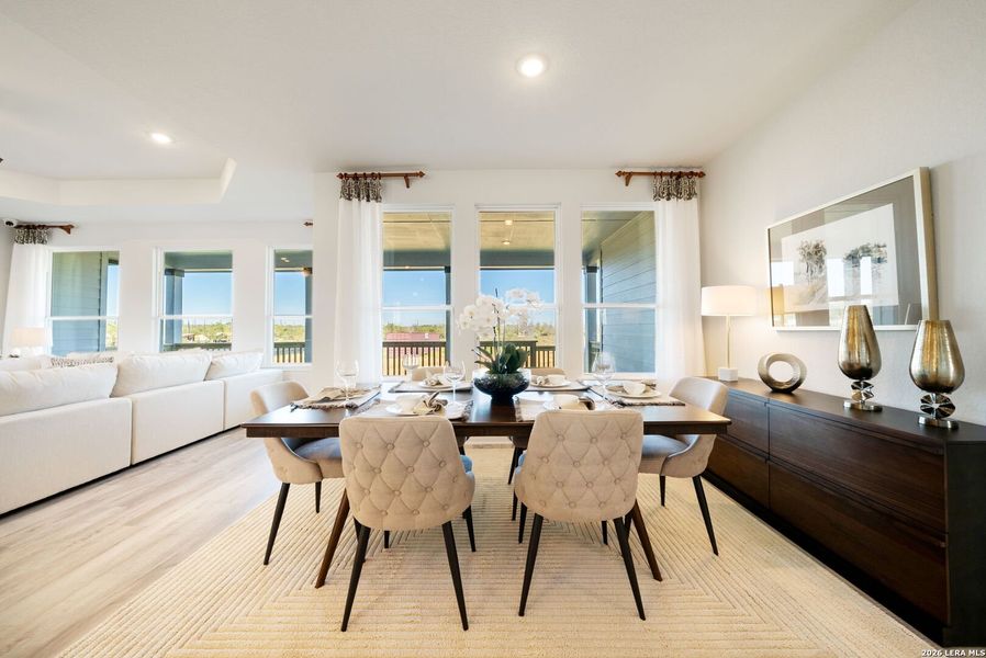 Furnished interior view inside a new home in Alamo Estates, San Antonio (Image 4).