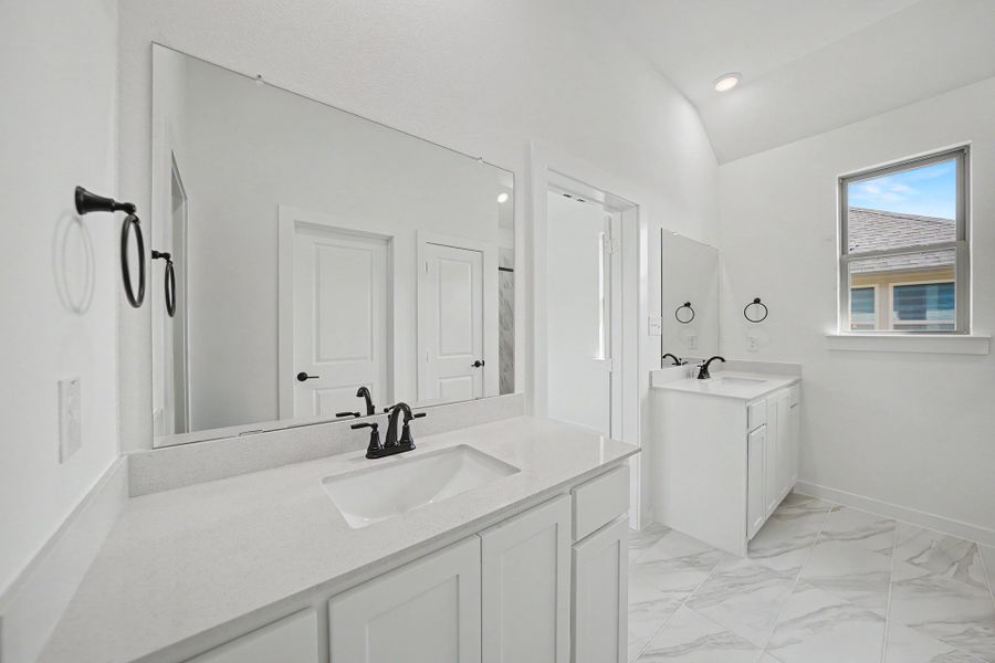 Furnished interior view inside a new home in Light Farms Brenham - 40' Lots, Celina (Image 10).